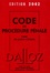 Jean Pradel - Code De Procedure Penale. Code De Justice Militaire, Edition 2002.