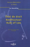 Luc Heuschling - Etat de droit - Rechtsstaat - Rule of Law.