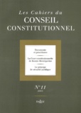  Dalloz-Sirey - Les Cahiers du Conseil Constitutionnel N° 11 2001 : Documents et procédures, La Cour constitutionnelle de Bosnie-Herzégovine, Le principe de sécurité juridique.