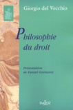 Giorgio Del Vecchio - Philosophie du droit.
