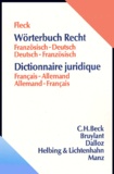 Klaus-E-W Fleck - Dictionnaire de droit français-allemand et allemand-français.