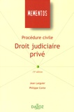 Jean Larguier et Philippe Conte - Droit judiciaire privé - Procédure civile.