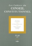 Monique Pauti et Anne Levade - Les Cahiers du Conseil constitutionnel N° 18, 2005 : .
