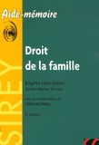 Brigitte Hess-Fallon et Anne-Marie Simon - Droit de la famille.