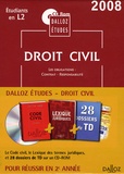  Dalloz - Droit civil 2e année - CD-ROM.