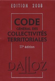 Jean-Claude Douence et Pierre Bon - Code général des collectivités territoriales 2008.
