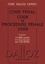  Dalloz - Code pénal et Code de procédure pénale - 2 volumes. 1 Cédérom
