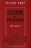  Code du travail - Pack Dalloz en 2 volumes : Code du travail, 69e édition ; Code du travail, partie législative.