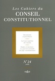 Marie-Christine Meininger - Les Cahiers du Conseil constitutionnel N° 24, 2008 : .