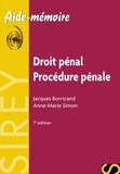 Jacques Borricand et Anne-Marie Simon - Droit pénal Procédure pénale.