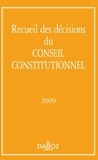  Dalloz - Recueil des décisions du Conseil constitutionnel 2009.