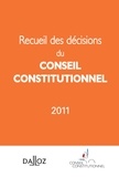  Dalloz-Sirey - Recueil des décisions du conseil constitutionnel 2011.