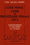  Dalloz-Sirey - Coffret Code Dalloz Expert Code de procédure pénale 2013 - Jurisprudence et doctrine. 1 Cédérom
