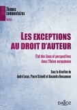 Pierre Sirinelli et André Lucas - Les exceptions au droit d'auteur - Etats des lieux et perspectives dans l'Union européenne.