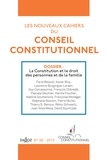 Marc Guillaume - Les nouveaux cahiers du Conseil constitutionnel N° 39 : La Constitution et le droit des personnes et de la famille.