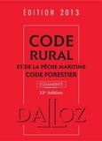 Isabelle Couturier et Edith Dejean - Code rural et de la pêche maritime, code forestier commenté.