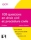 Jean-Luc Goascoz - 100 questions en droit civil et procédure civile.