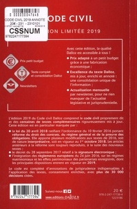 Code civil annoté  Edition 2019