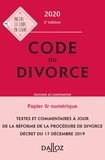 Pascale Guiomard et Jérôme Casey - Code du divorce - Annoté et commenté.