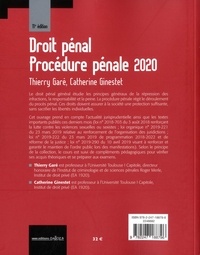 Droit pénal Procédure pénale  Edition 2020