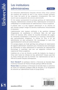 Les institutions administratives 9e édition