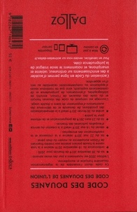 Code des douanes. Code des douanes de l'union annoté & commenté  Edition 2020
