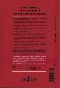 Code général de la propriété des personnes publiques. Annoté et commenté  Edition 2020-2021