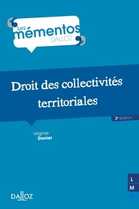 Virginie Donier - Droit des collectivités territoriales - 3e éd..