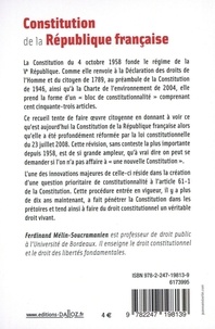 Constitution de la République française  Edition 2021