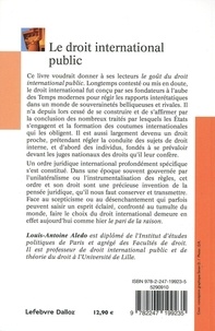 Le droit international public 4e édition