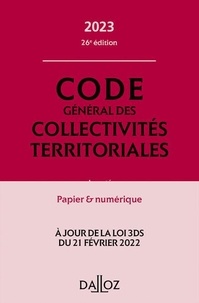 Guillaume Pailler - Code général des collectivités territoriales - Annoté, commenté en ligne.