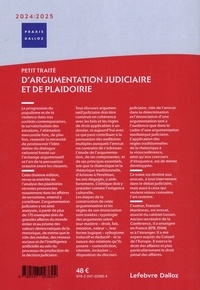Petit traité d'argumentation judiciaire et de plaidoirie  Edition 2024-2025