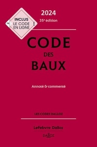 Dimitri Houtcieff et Nicolas Damas - Code des baux - Annoté et commenté.