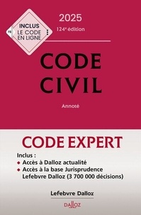Xavier Henry et Alice Tisserand-Martin - Code Dalloz Expert. Code civil 2025. 22e éd..