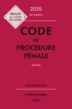 Coralie Ambroise-Castérot et Jean-François Renucci - Code de procédure pénale - Annoté.