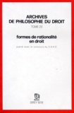 Michel Villey - Formes de rationalité en droit.