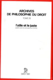 Michel Villey et  Collectif - L'Utile et le juste.