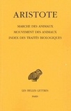  Aristote - Marche des animaux, mouvements des animaux, index des traités biologiques.
