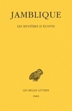  Jamblique - Les mystères d'Egypte.