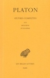  Platon - Oeuvres complètes - Tome 5, 1e partie, Ion, Ménexène, Euthydème.