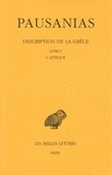  Pausanias - Description de la Grèce - Tome 1, Introduction générale, Livre I : L'Attique.