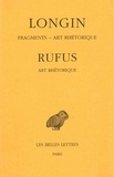  Rufus - Fragments ; Art rhétorique.