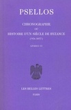 Michel Psellos - Chronographie ou Histoire d'un siècle de Byzance (976-1077) - Tome 1, livres I-VI, édition bilingue français-grec.