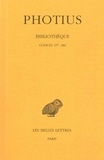  Photius - Bibliothèque - Tome 8, Codices 257-280.