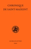 Philippe Depreux et Jean Verdon - La chronique de St-Maixent (751-1140).