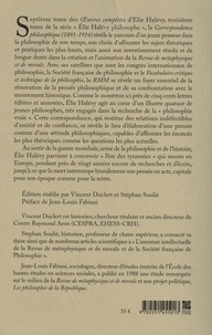 Elie Halévy philosophe. Tome 3, Correspondance philosophique (1891-1914)