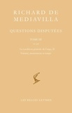  Richard de Mediavilla - Questions disputées - Tome 3, Questions 14-22 La condition générale de l'ange II, volonté, mouvement et temps.