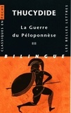  Thucydide - La Guerre du Péloponnèse - Tome 3, Livres VI, VII, VIII, édition bilingue français-grec.