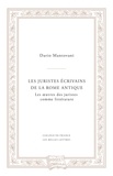 Dario Mantovani - Les juristes écrivains de la Rome antique - Les oeuvres des juristes comme littérature.