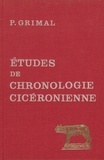  Anonyme - Etudes De Chronologie Ciceronienne.